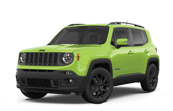 Black Jeep Renegade A green Jeep Renegade