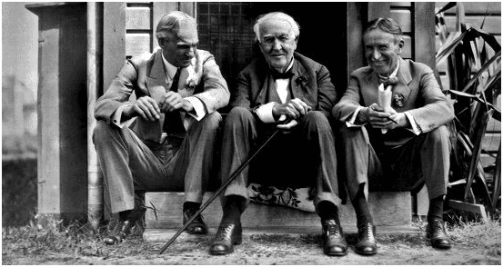 HENRY FORD, THOMAS EDISON & HARVEY FIRESTONE