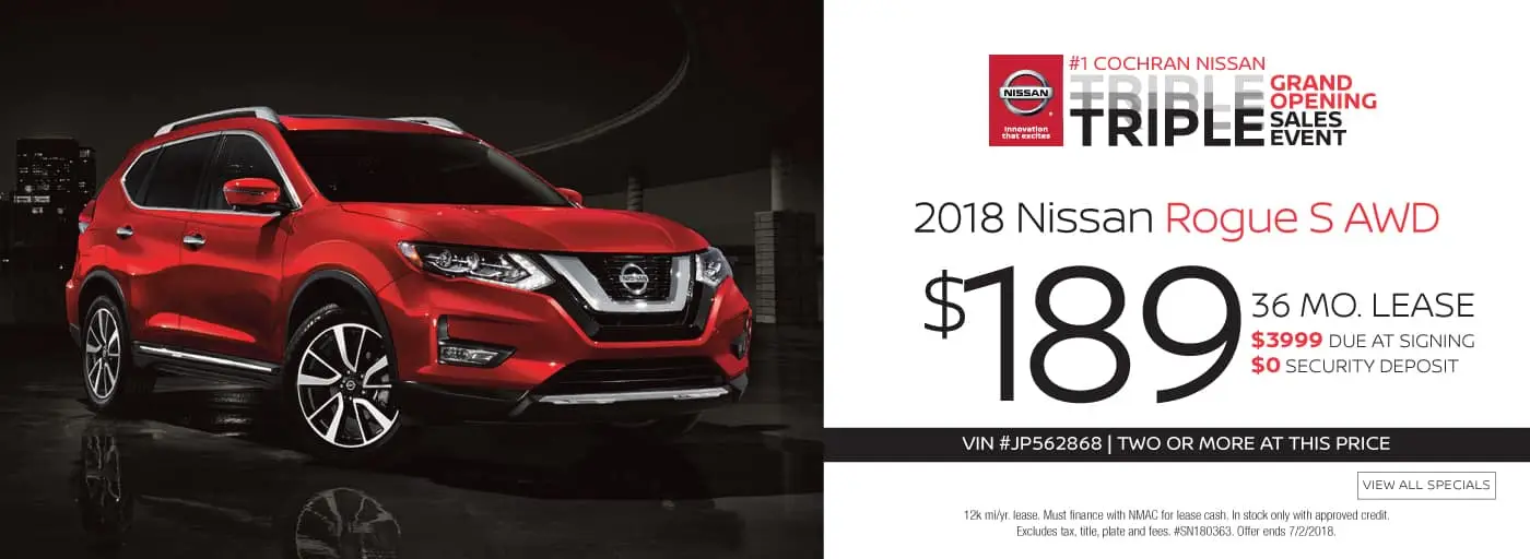 New Car Specials At Cochran Nissan of West Hills Near Pittsburgh