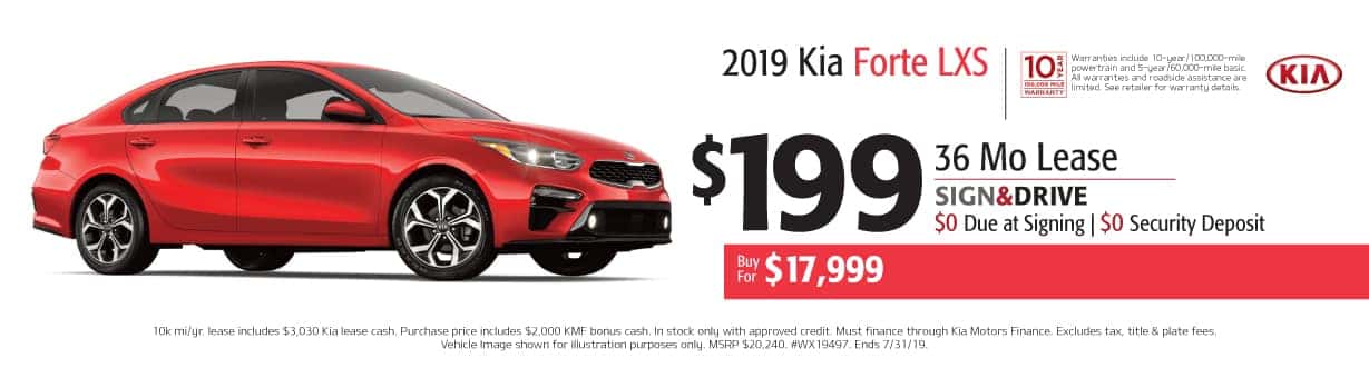 2019 Kia Forte Lease Specials