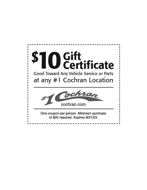 $10 gift certificate 