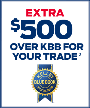 extra $500 over kbb on your trade