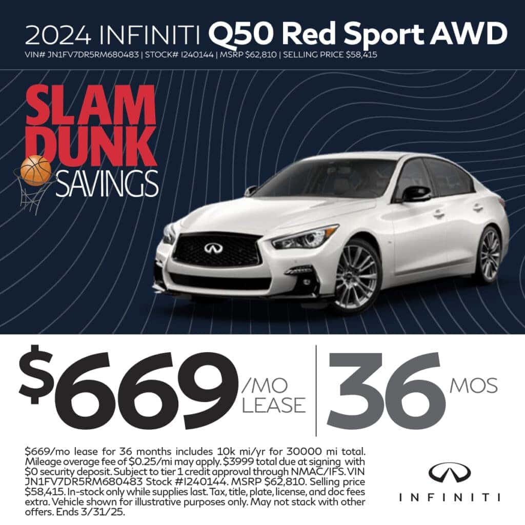 2024 Infiniti Q50 Red Sport AWD