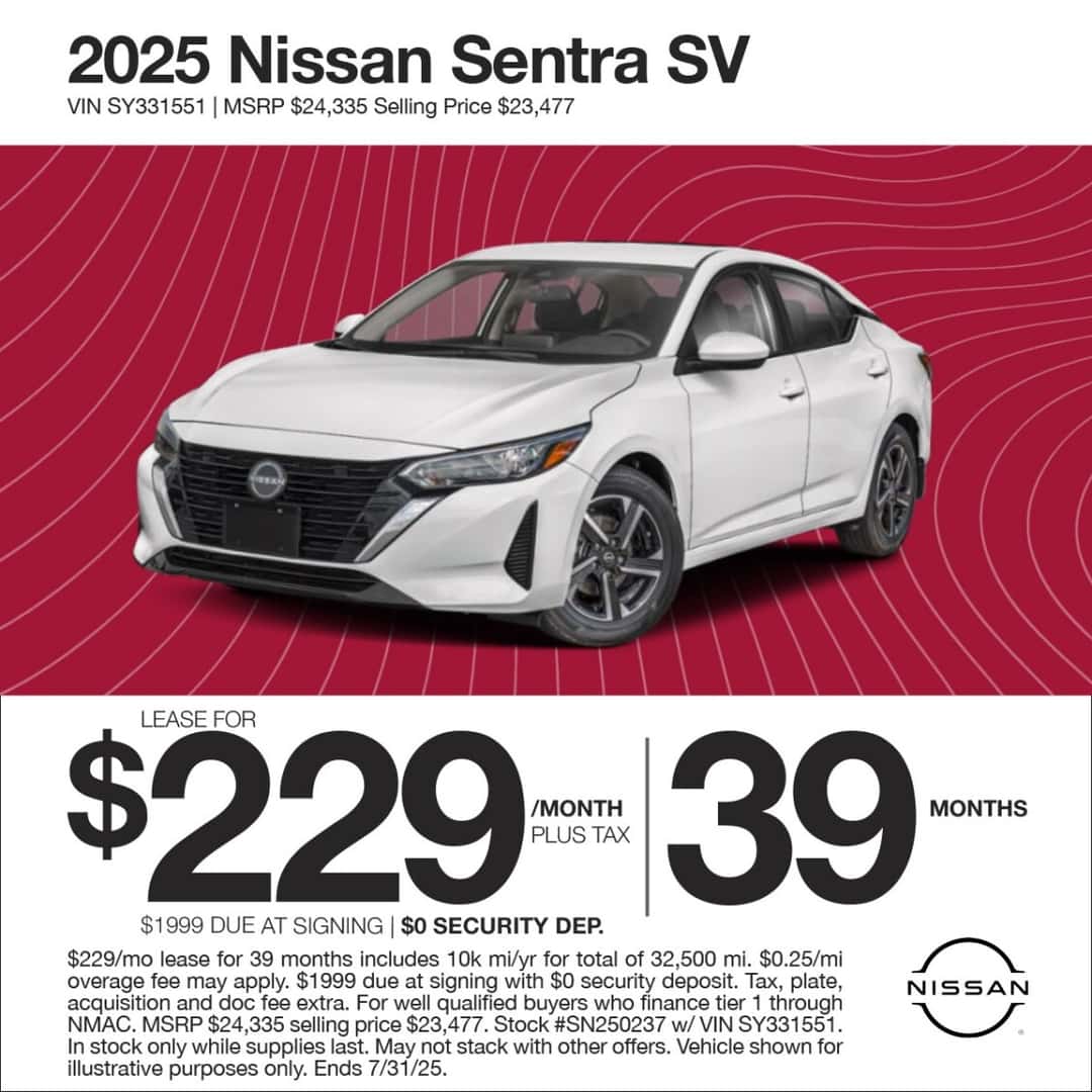 Nissan Monthly Specials