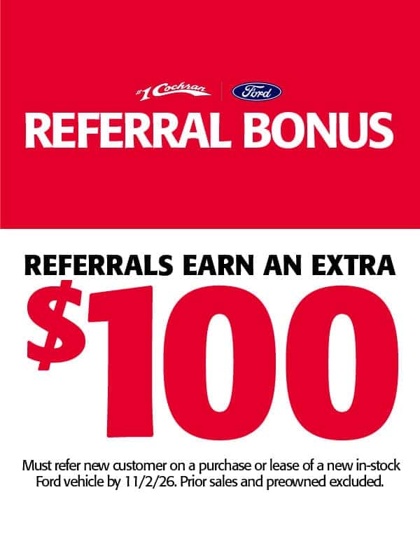 $100 Referral Bonus