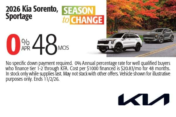 2026 Sorento, Sportage