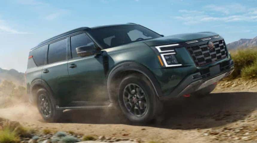 Green Nissan SUV