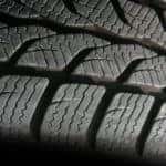 tire tread on a car tire