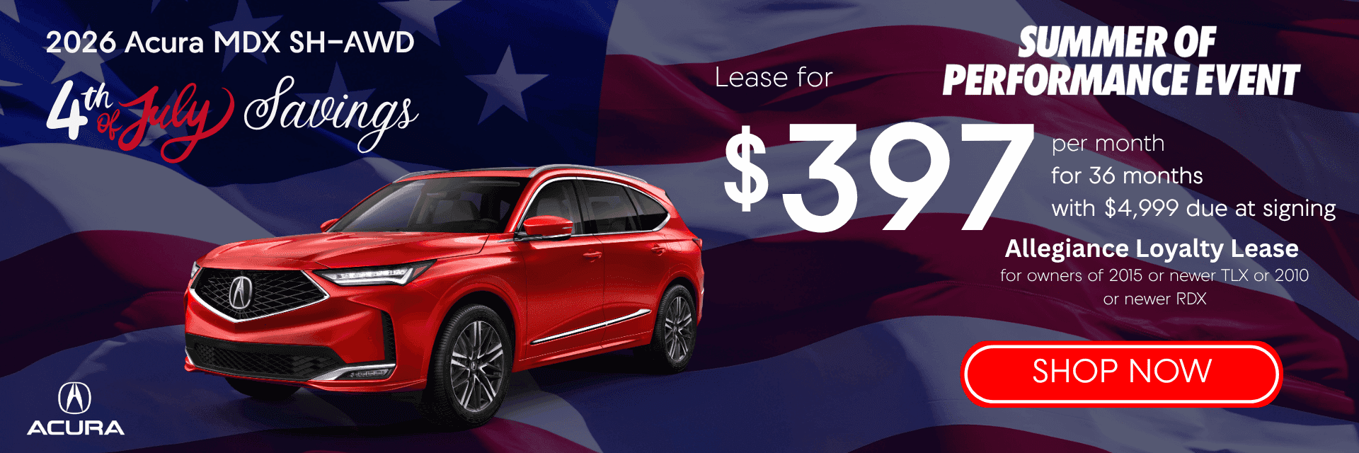 MDX Lease offer