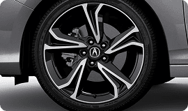 19-IN GLINT BLACK W/MACHINE-FINISH ACCESSORY