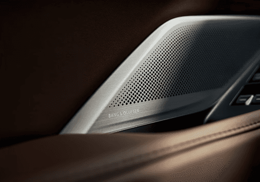 Close-up of 2026 Acura MDX Bang & Olufsen speaker grille