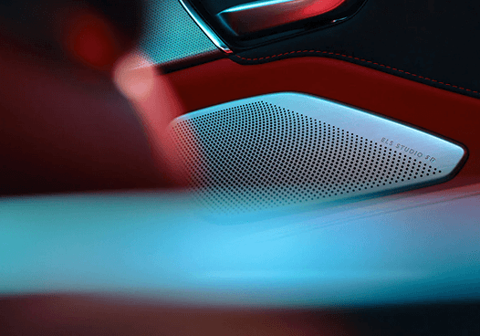Close-up of 2026 Acura RDX ELS Studio speaker grille