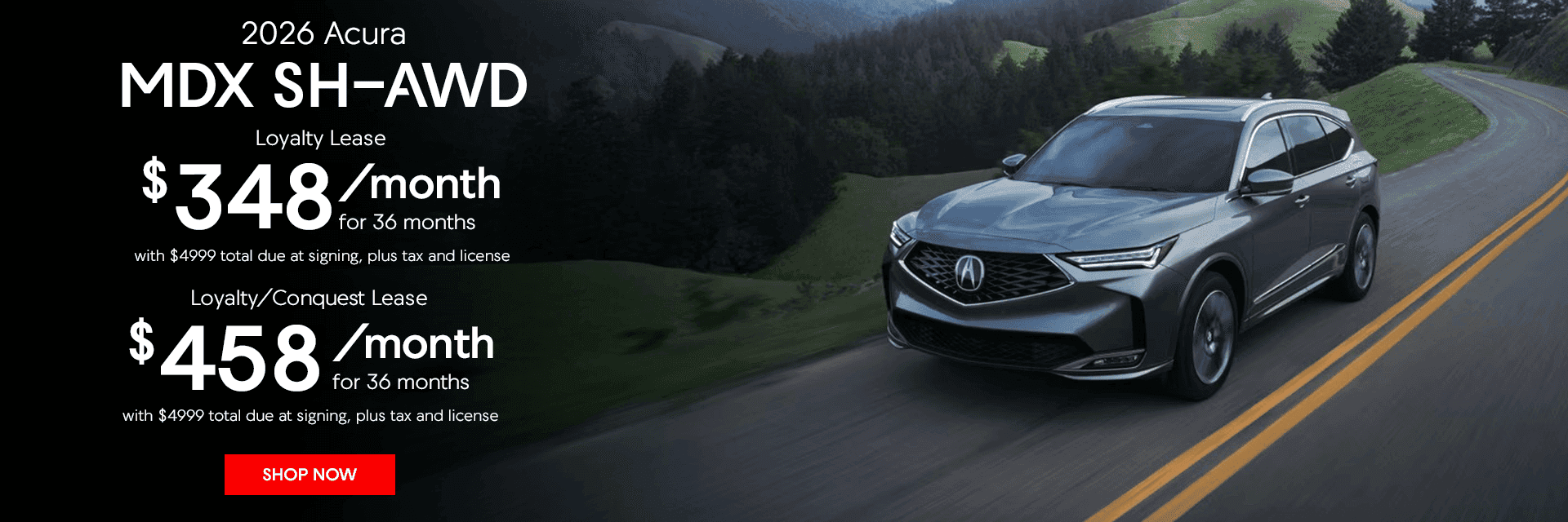 Acura MDX Lease Offers