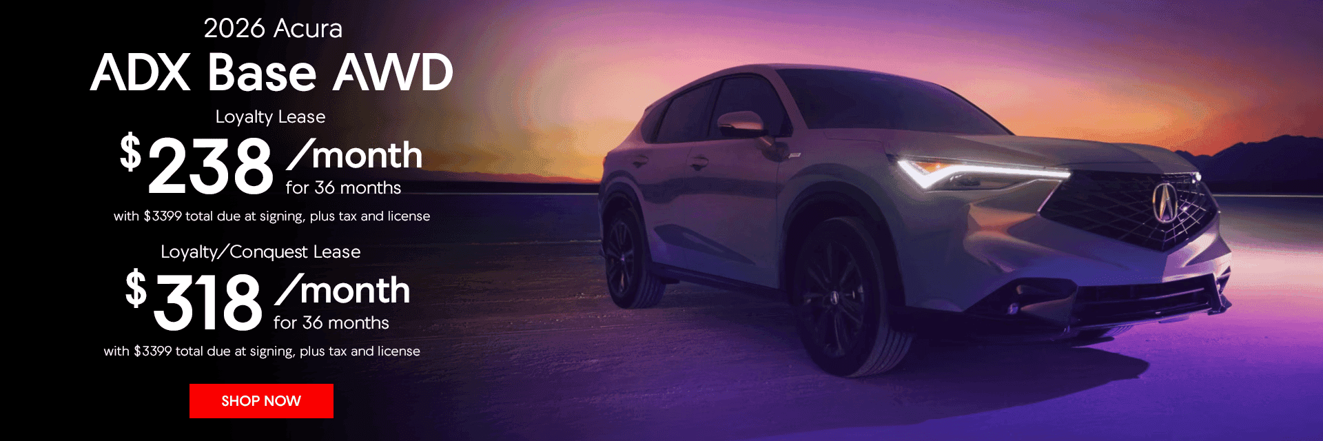 Acura ADX Lease Offers