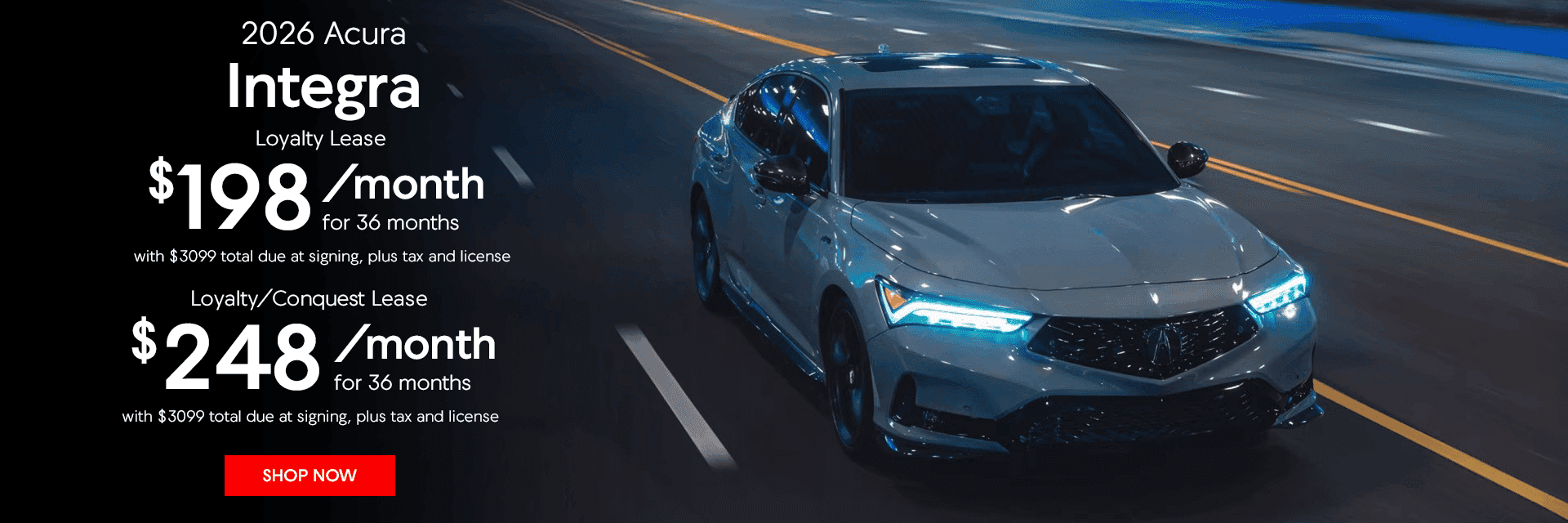 Acura Integra Lease Offers