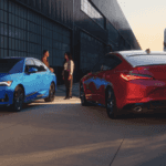 The 2026 Acura Integra A-Spec Technology Package in Double Apex Blue Pearl and Performance Red Pearl