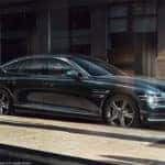 2021 Genesis G80 Side Profile Through Window