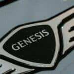 Close-up of Genesis Car Logo Emblem