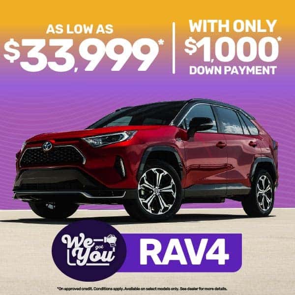 RAV4 starting as low as $33,999*