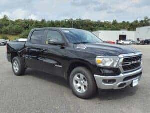 Ram 1500 in black pain for sale in Plymouth, MA.