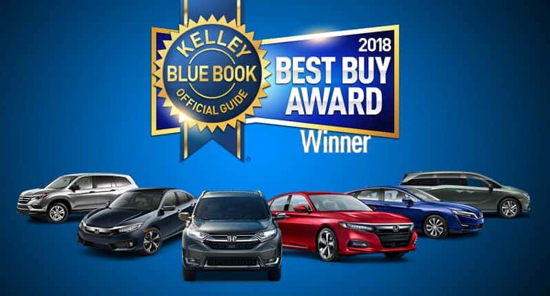 Honda Models Win 7 of 12 Kelley Blue Book Awards