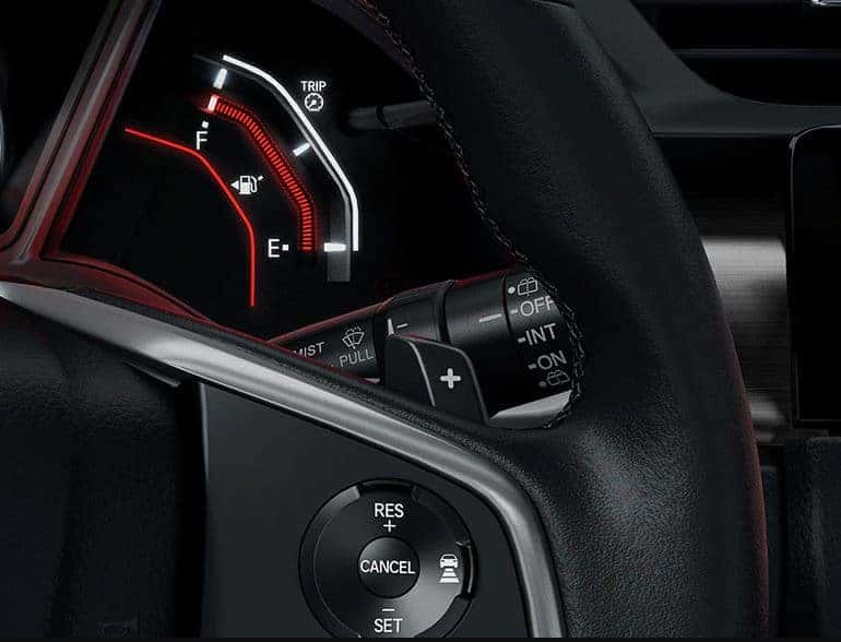 2021 Honda Civic hatchback with paddle shifters