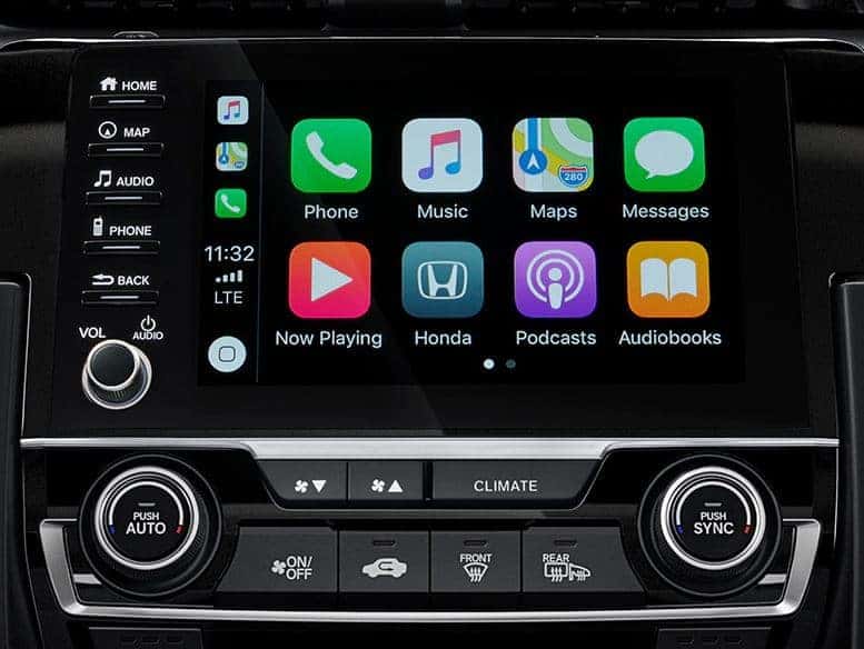 2021 Honda Civic hatchback with apple carplay and android auto