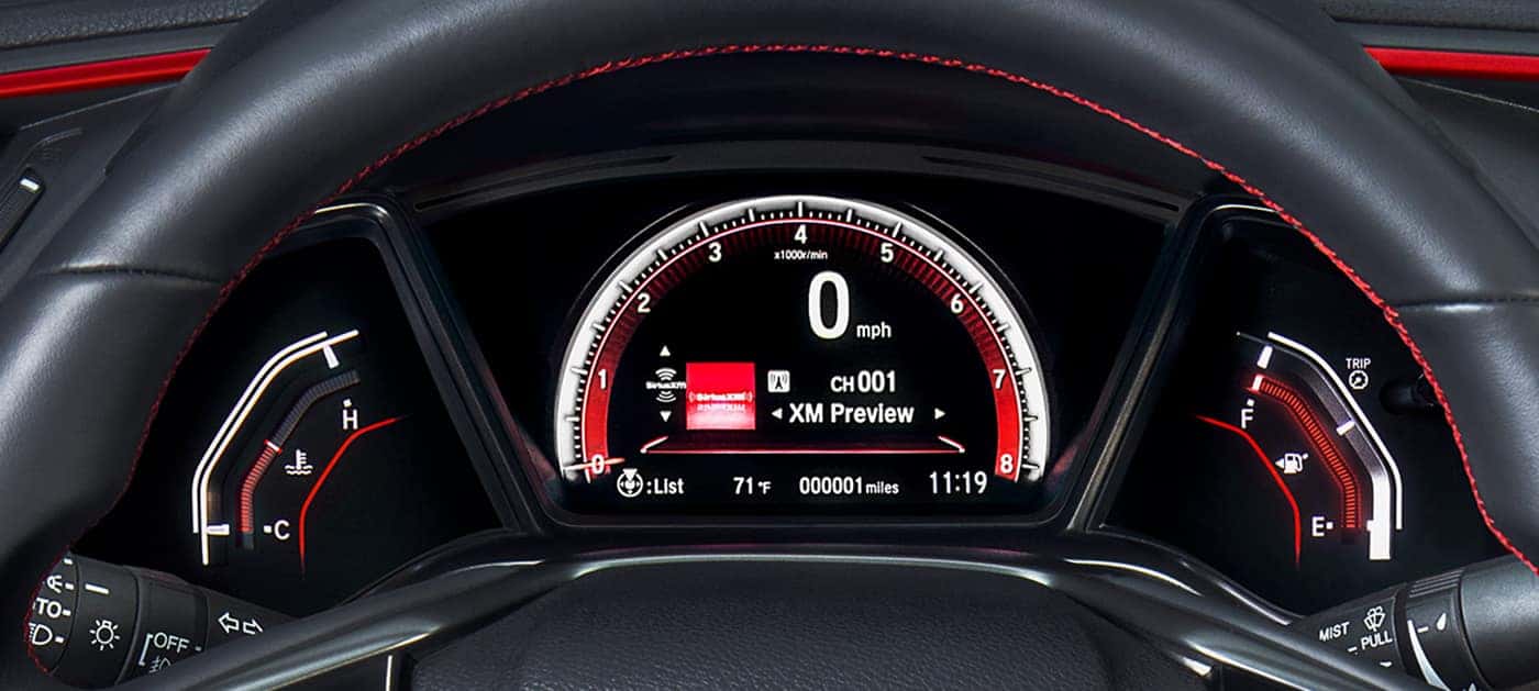 2020 Honda Civic Si driver information interface