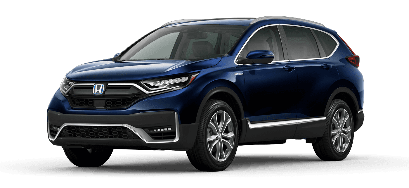 2021 Honda CR-V Hybrid in Obsidian Blue Pearl