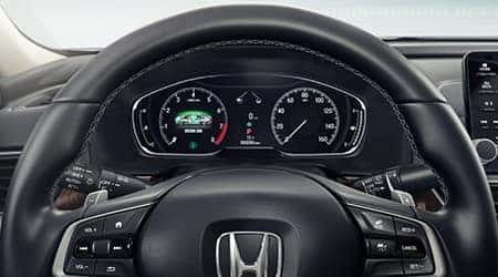 2021 Honda accord with leather-wrapped steering wheel