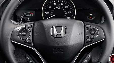 2021 Honda HR-V with leather steering wheel