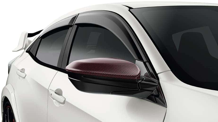 2021 Honda Civic Type R with carbon fiber door mirror cover
