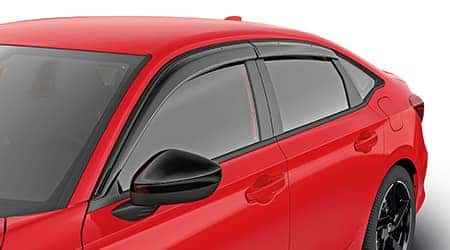 2022 honda civic with window visors