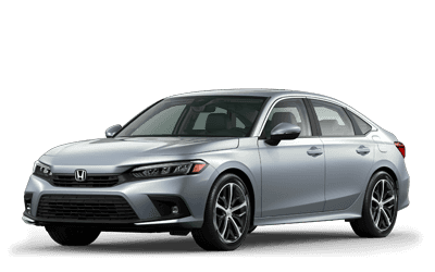 2022 honda civic sedan touring in morning mist metallic silver blue