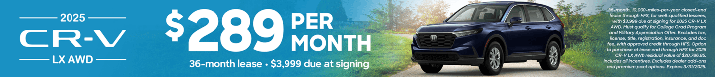 CR-V Lease Offer Mar 25 VRP