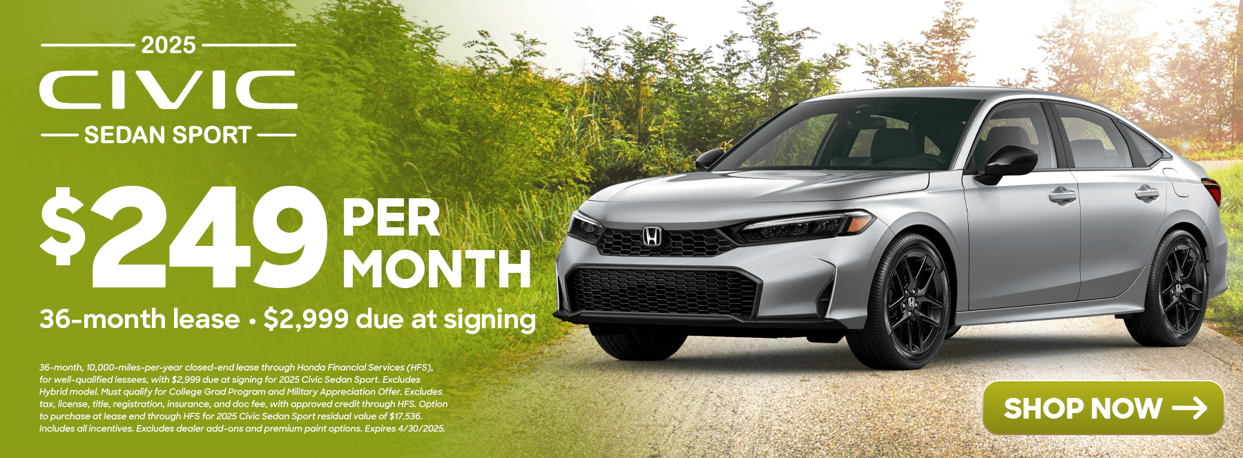 Civic Lease Offer Apr 25