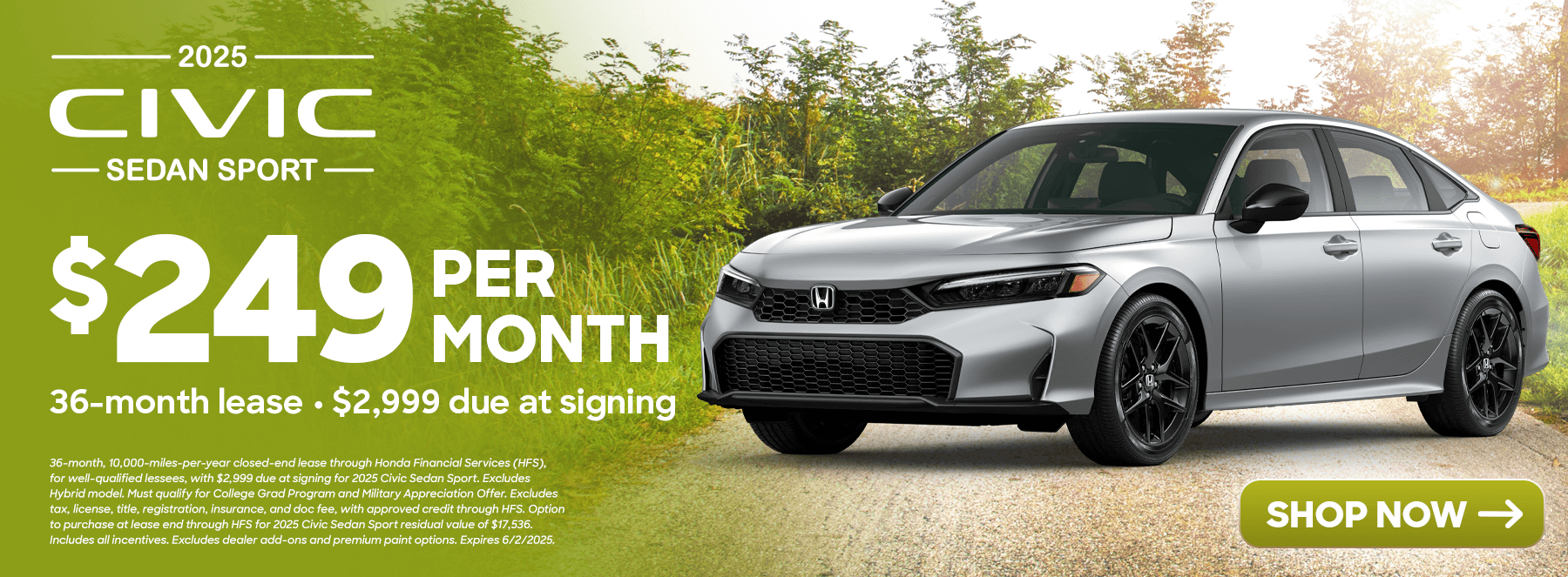 Civic Lease Offer May 25