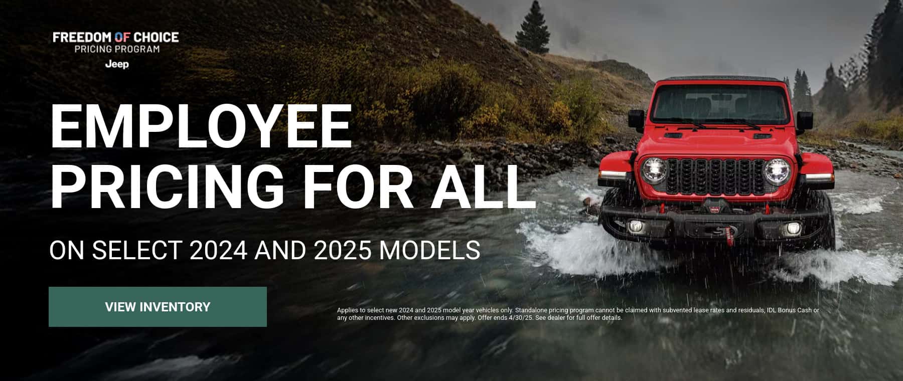 Employee Pricing on New CDJR Vehicles