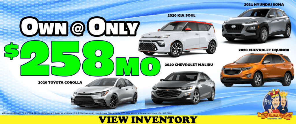 Own @ Only $258 mo