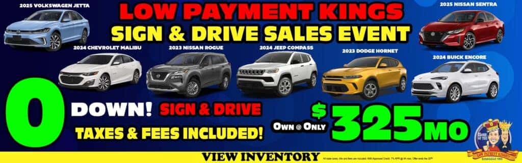 0 Down! Sign & Drive! Own @ Only $325 mo! 