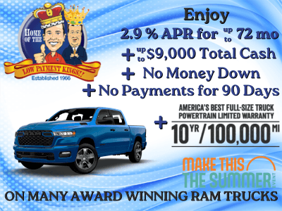 2.9% APR for up to 72 mo + so much more! 