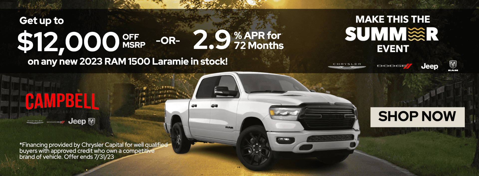 Chrysler, Dodge, Jeep, RAM Dealer in Benton, AR Campbell CDJR