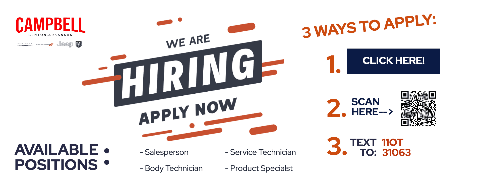 we're hiring!
