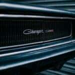 close up of dodge charger bumper