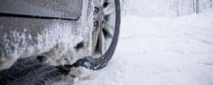 Winter tire driving in slush