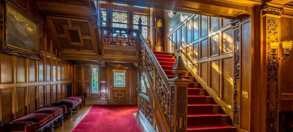 Main hallway at Glensheen Historic Congdon Estate