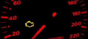 Check engine light illuminated on dash