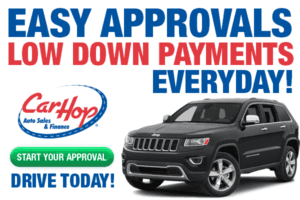 CarHop low down payments graphic