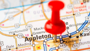 Map of appleton wisconsin