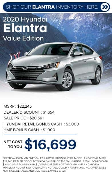 2020 hyundai elantra specials